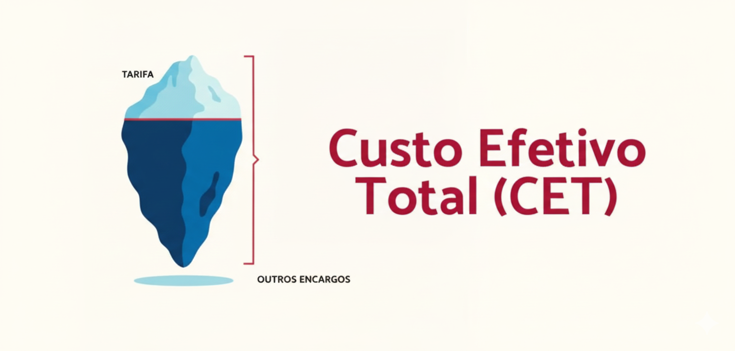 O que é o Custo Efetivo Total (CET) e por que ele importa na antecipação de recebíveis?